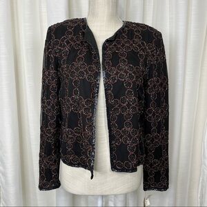 Vintage chaudry fully beaded evening jacket